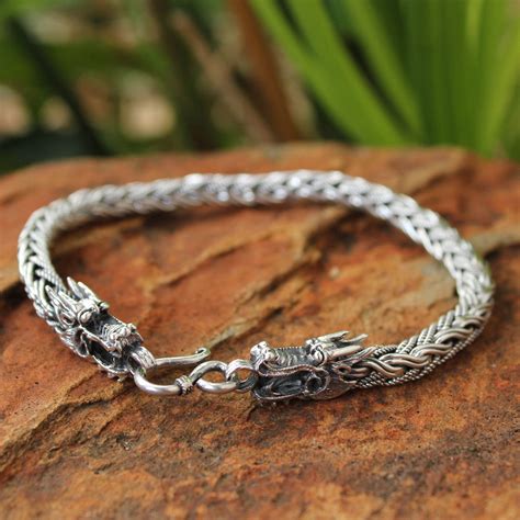 unusual men's silver bracelets.